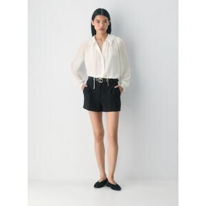 Aritzia Women's The Effortless Short Mini Crepette Black Size 4 NWT